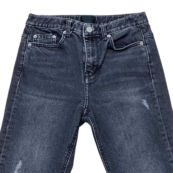 Women’s Second Earth jeans denim black frayed at the hems 2010s - Picture 4 of 8